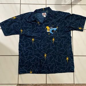 Homer Simpson button up